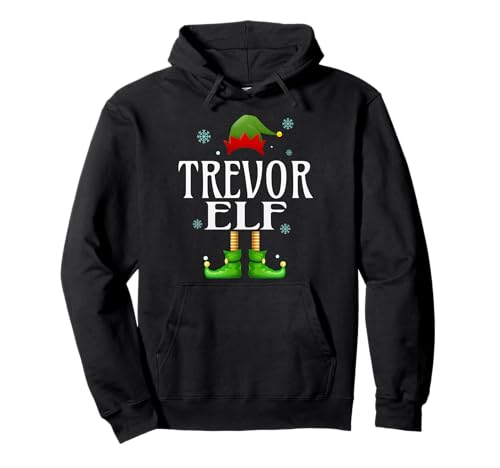 Trevor Elf Xmas Lustiges Familienpassendes Weihnachtsfest für Herren Trevor Pullover Hoodie von Family Holiday Matching Christmas Elf Gifts.