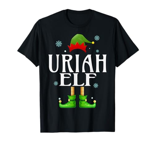 Uriah Elf Xmas Funny Herren Familie Matching Christmas Uriah T-Shirt von Family Holiday Matching Christmas Elf Gifts.