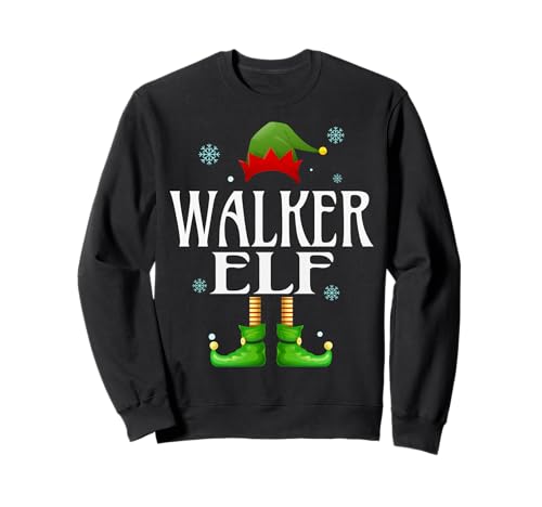 Walker Elf Xmas Funny Herren Familie Matching Christmas Walker Sweatshirt von Family Holiday Matching Christmas Elf Gifts.