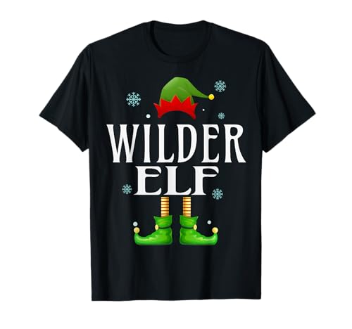 Wilder Elfe Xmas Lustig Herren Familie Passende Weihnachten Wilder T-Shirt von Family Holiday Matching Christmas Elf Gifts.