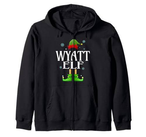 Wyatt Elf Xmas Funny Herren Familie Matching Christmas Wyatt Kapuzenjacke von Family Holiday Matching Christmas Elf Gifts.