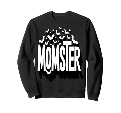 Lustige Momster Halloween Fledermäuse Gruselige Mama Sweatshirt von Family Humor Apparel