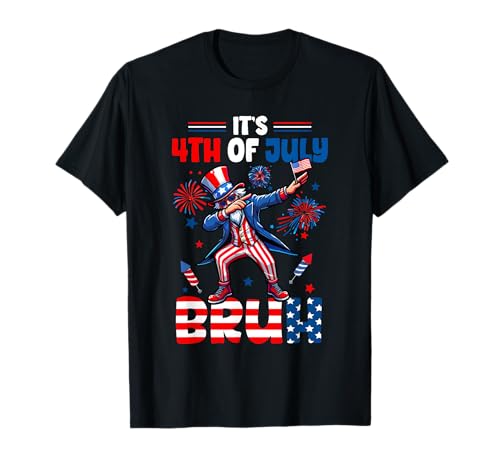 It's 4th Of July US Flag Fireworks Dabbing Man Patriotic T-Shirt von Family Lover 4th Of July Costume