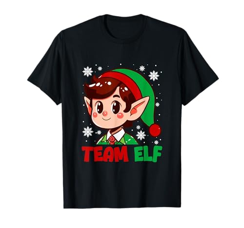 Team Elf Christmas Elf Face Matching Family Kids Toddlers T-Shirt von Family Lover Christmas Costume