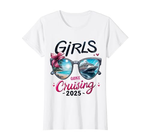 Girls Gone Cruising Girls Trip 2025 Urlaub Passender Strand T-Shirt Girls Gone Cruising Girls Trip 2025 Urlaub Passender Strand T-Shirt von Family Matching Beach Summer Bekleidungsgeschäft