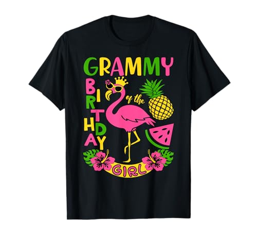 Grammy of the Birthday Girl Flamingo Party Family T-Shirt Grammy of the Birthday Girl Flamingo Party Family T-Shirt von Family Matching Birthday Flamingo Gifts