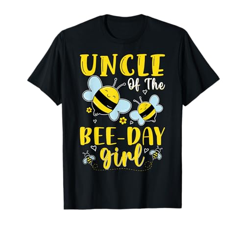Uncle Of The Bee Day Geburtstagsgeschenk für Mädchen, Hive, Familie T-Shirt Uncle Of The Bee Day Geburtstagsgeschenk für Mädchen, Hive, Familie T-Shirt von Family Matching Birthday Sweet Girl Bee Day Tees