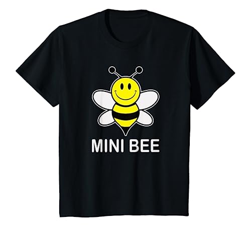 Kinder Mini-Biene für Familie, passend, niedlich, lustig, gelbes Lächeln Gesicht Biene T-Shirt von Family Matching Cute Funny Bumble Bee T-Shirts