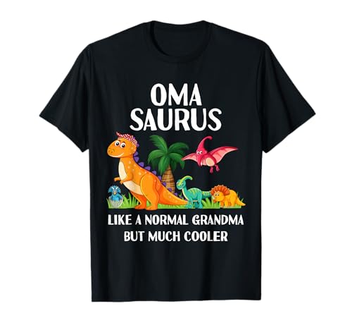Omasaurus Oma Oma Saurus Frauen Dinosaurier Matching T-Shirt von Tinysaurus Family Co.