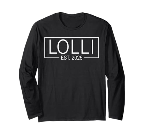 Lolli Est 2025 Expect Baby 2025 Mutter 2025 Langarmshirt Lolli Est 2025 Expect Baby 2025 Mutter 2025 Langarmshirt von Family Matching Est 2025 Tees