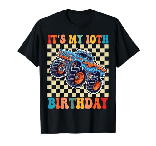 10 Jahre Alter Junge, es ist Mein 10. Geburtstag, Monster Truck für Jungen T-Shirt 10 Jahre Alter Junge, es ist Mein 10. Geburtstag, Monster Truck für Jungen T-Shirt von Family Matching Monster trucks Birthday Gifts