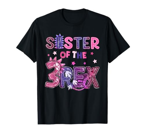 Sister of The 3Rex Dinosaurier Geburtstag Junge Mädchen Jugend Kinder T-Shirt Sister of The 3Rex Dinosaurier Geburtstag Junge Mädchen Jugend Kinder T-Shirt von Family Matching Outfit Three Rex Birthday Dinosaur