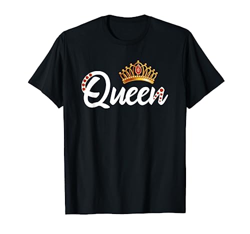 Queen Women Girls His & Hers Valentines Day Matching Couple T-Shirt Queen Women Girls His & Hers Valentines Day Matching Couple T-Shirt von Family Matching Royal for Valentine Co.