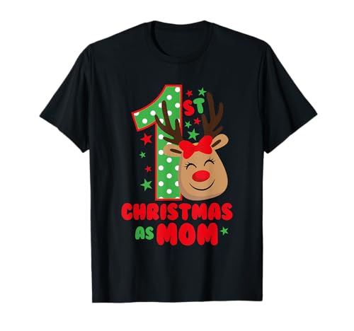 Mein erstes Weihnachten als Mama Passt zur Familie Erstes Weihnachten T-Shirt Mein erstes Weihnachten als Mama Passt zur Familie Erstes Weihnachten T-Shirt von Family Matching my 1st Christmas Baby deer Apparel