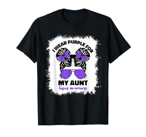 Ich trage Lila für Meine Tante Lupus Awareness Month Kids Tante T-Shirt Ich trage Lila für Meine Tante Lupus Awareness Month Kids Tante T-Shirt von Family Members Lupus Awareness Month Designs Co.