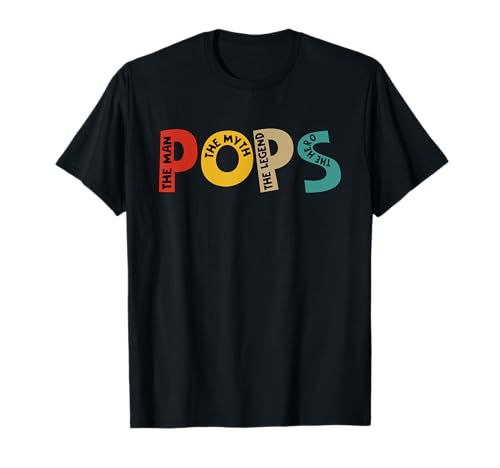 Pops Man Myth Legend Proud Hero Father's Day Family Lover T-Shirt Pops Man Myth Legend Proud Hero Father's Day Family Lover T-Shirt von Family Men Father's Day Costume