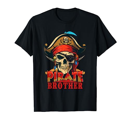 Pirate Brother Costume Skull Pirate Matching Family Kids T-Shirt von Family Men Halloween Costume
