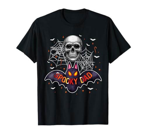 Spooky Costume Dad Halloween Bat Horror Skull Lover Men T-Shirt von Family Men Halloween Costume