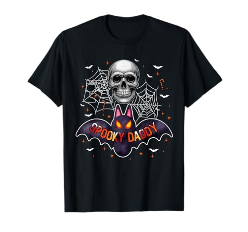 Spooky Costume Daddy Halloween Bat Horror Skull Lover Men T-Shirt von Family Men Halloween Costume