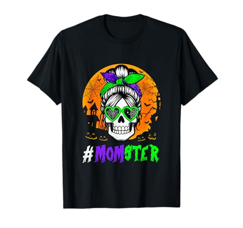 Mom Funny Joke Monster Skull Sunglasses Woman Halloween Moon T-Shirt Mom Funny Joke Monster Skull Sunglasses Woman Halloween Moon T-Shirt von Family Mom Halloween Costume