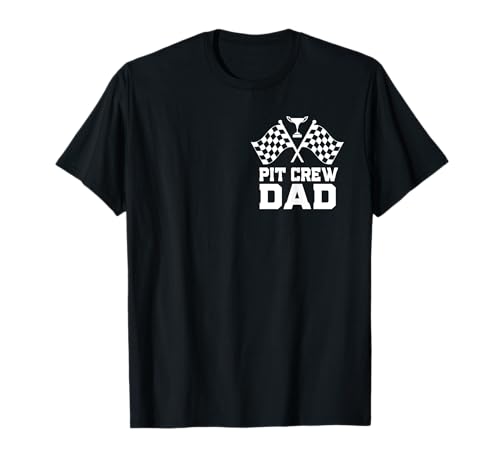 Pit Crew Papa Vater Rennwagen Geburtstag Party Rennen Männer T-Shirt von Family Pit Crew Matching Racing Car Birthday Gifts