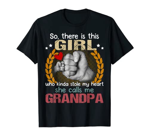 Da ist dieses Mädchen irgendwie mein Herz gestohlen Sie nennt mich Opa T-Shirt Da ist dieses Mädchen irgendwie mein Herz gestohlen Sie nennt mich Opa T-Shirt von Family TTee