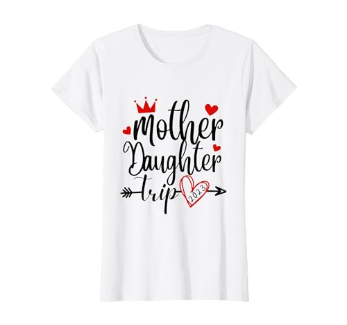 Mutter Tochter Reise 2023 Wochenende Urlaub Muttertag Mama T-Shirt Mutter Tochter Reise 2023 Wochenende Urlaub Muttertag Mama T-Shirt von Family Trip 2023 Matching Vacation Apparel Co.