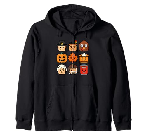 Thanksgiving Bausteinköpfe Kinder Thanksgiving Kapuzenjacke Thanksgiving Bausteinköpfe Kinder Thanksgiving Kapuzenjacke von Family Turkey Day Bricks Merch