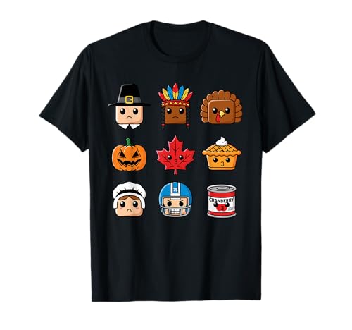 Thanksgiving Bausteinköpfe Kinder Thanksgiving T-Shirt Thanksgiving Bausteinköpfe Kinder Thanksgiving T-Shirt von Family Turkey Day Bricks Merch