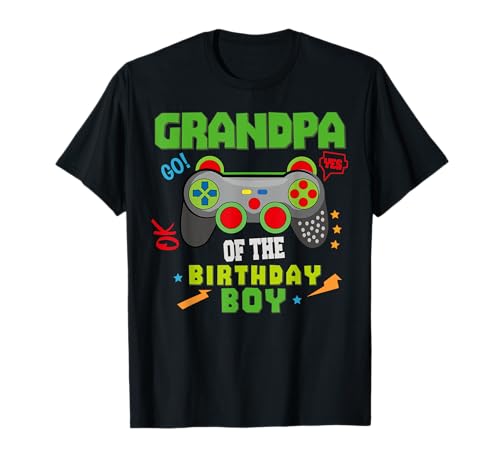 Opa of The Birthday zum Geburtstag eines Jungen als Videospieler T-Shirt Opa of The Birthday zum Geburtstag eines Jungen als Videospieler T-Shirt von Family Video Gamer Birthday Party