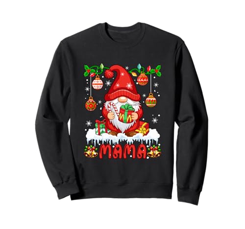 Mama Weihnachtswichtel, Bunte Lichter, passende Familiengruppe Sweatshirt von Family Women Christmas Costume
