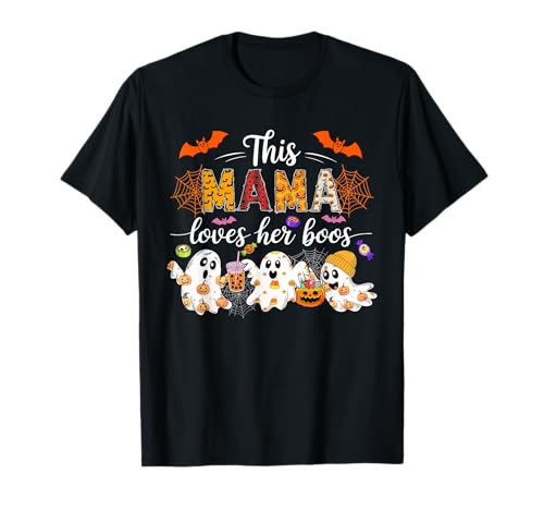 Mama Loves Her Boos Halloween Boos Lover Family Group T-Shirt Mama Loves Her Boos Halloween Boos Lover Family Group T-Shirt von Family Women Halloween Costume
