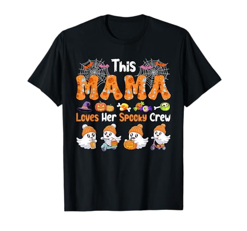 Mama Loves Her Spooky Halloween Crew Group Funny Boos T-Shirt Mama Loves Her Spooky Halloween Crew Group Funny Boos T-Shirt von Family Women Halloween Costume
