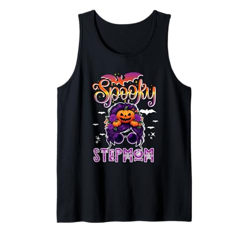 Spooky Halloween Stepmom Women Messy Bun Hair Sunglasses Tank Top Spooky Halloween Stepmom Women Messy Bun Hair Sunglasses Tank Top von Family Women Halloween Costume