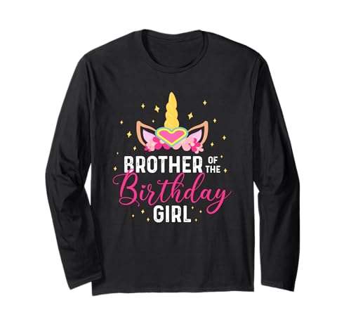 Bruder des Geburtstags Mädchen Geschwister Geschenk Langarmshirt von Family & Siblings Motifs
