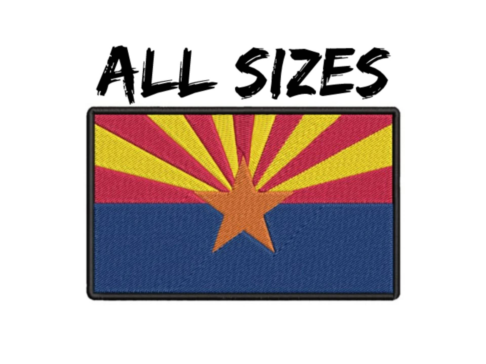 Arizona State Patch Bestickt Bügelbild/Aufnäher Premium Applikation Schulter Uniform Weste Jacke Reisen, Biker Mc Club Military Veteran Forscher von FamilyAdventuresUS