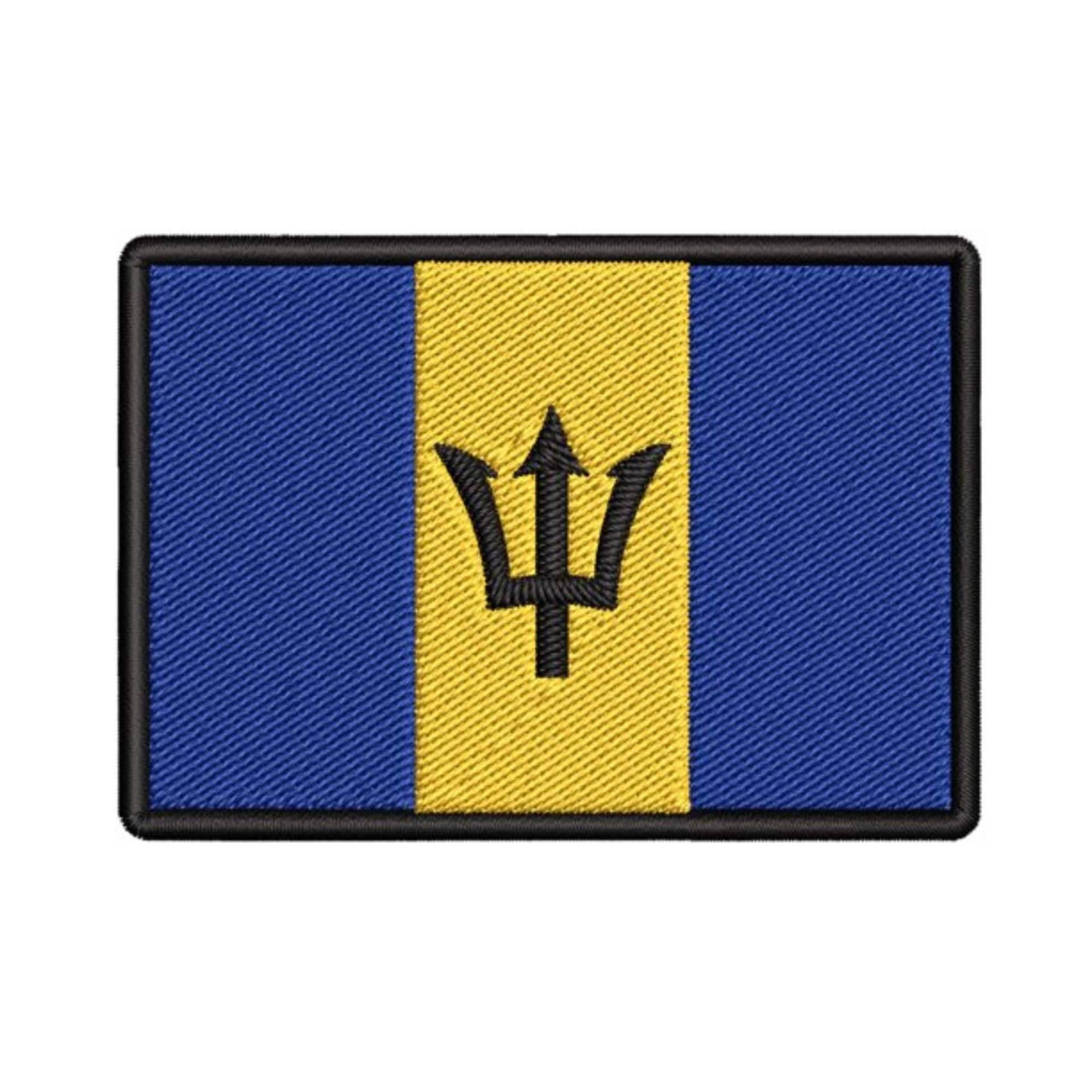 Barbados Flagge Patch Bestickt Bügelbild Applikation, Schulter Uniform Weste Jacke, Reisen, Biker Mc Club Military Veteran Forscher von FamilyAdventuresUS