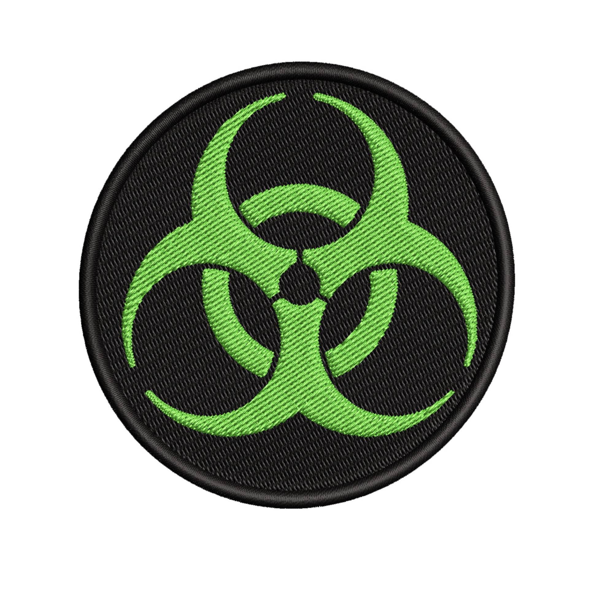 Biohazard Gestickter Aufnäher Aufbügler, Cosplay Weste Kleidung Abzeichen, Grim Darkness Logo, Geeks & Gamer, Kostüm Anime Zombie von FamilyAdventuresUS