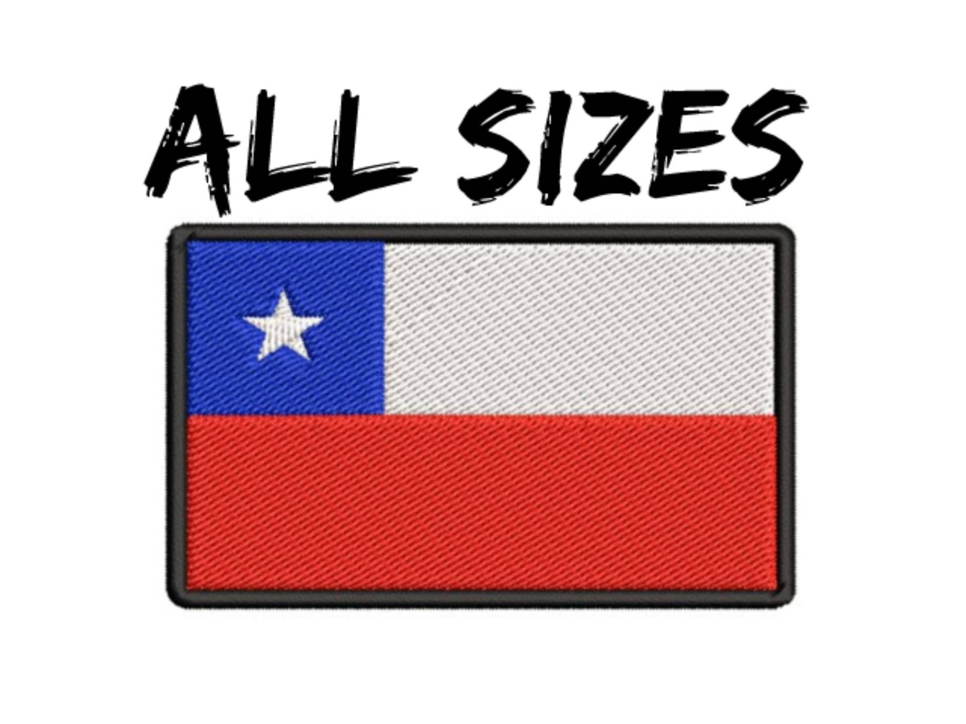 Chile Flagge Patch Gestickt Aufbügeln/Aufnähen Premium Applikation Schulter Uniform Weste Jacke Reise, Biker Mc Club Militärveteran Entdecker von FamilyAdventuresUS