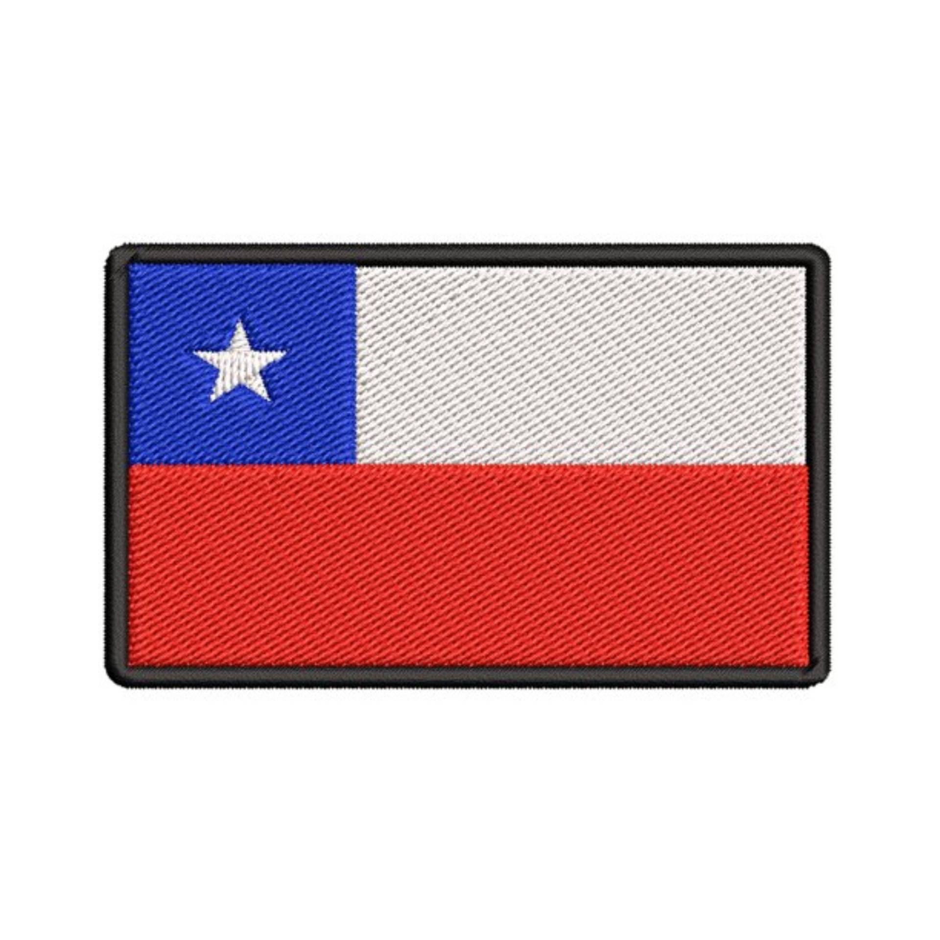 Chile Flagge Patch Gestickt Aufbügler, Schulter Uniform Weste Jacke, Reisen, Biker Mc Club Militärveteran Entdecker von FamilyAdventuresUS
