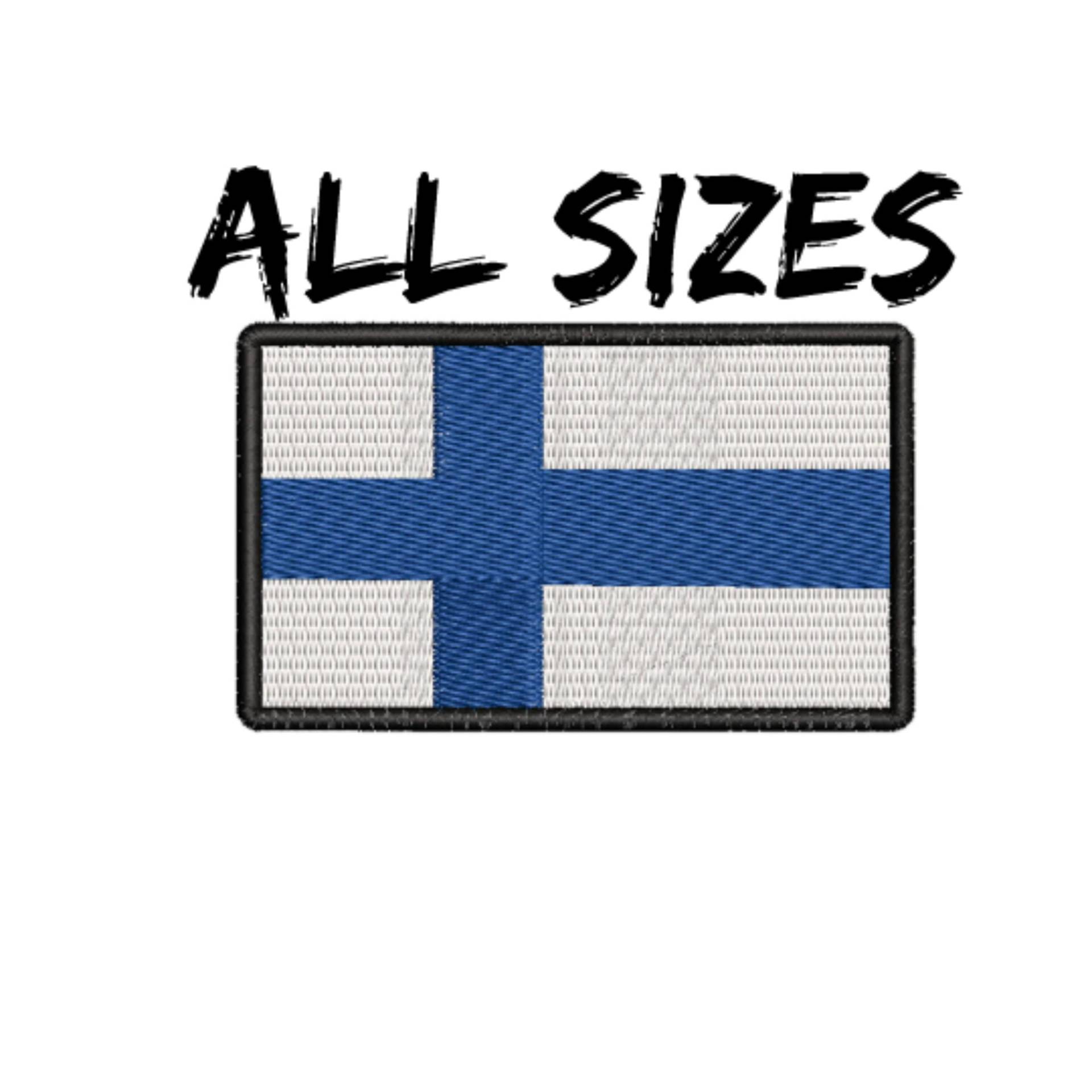 Finnland Flagge Patch Bestickt Bügelbild/Aufnäher Applikation Schulter Uniform Weste Jacke Kostüm Rucksack Biker Mc Club Military Veteran Forscher von FamilyAdventuresUS