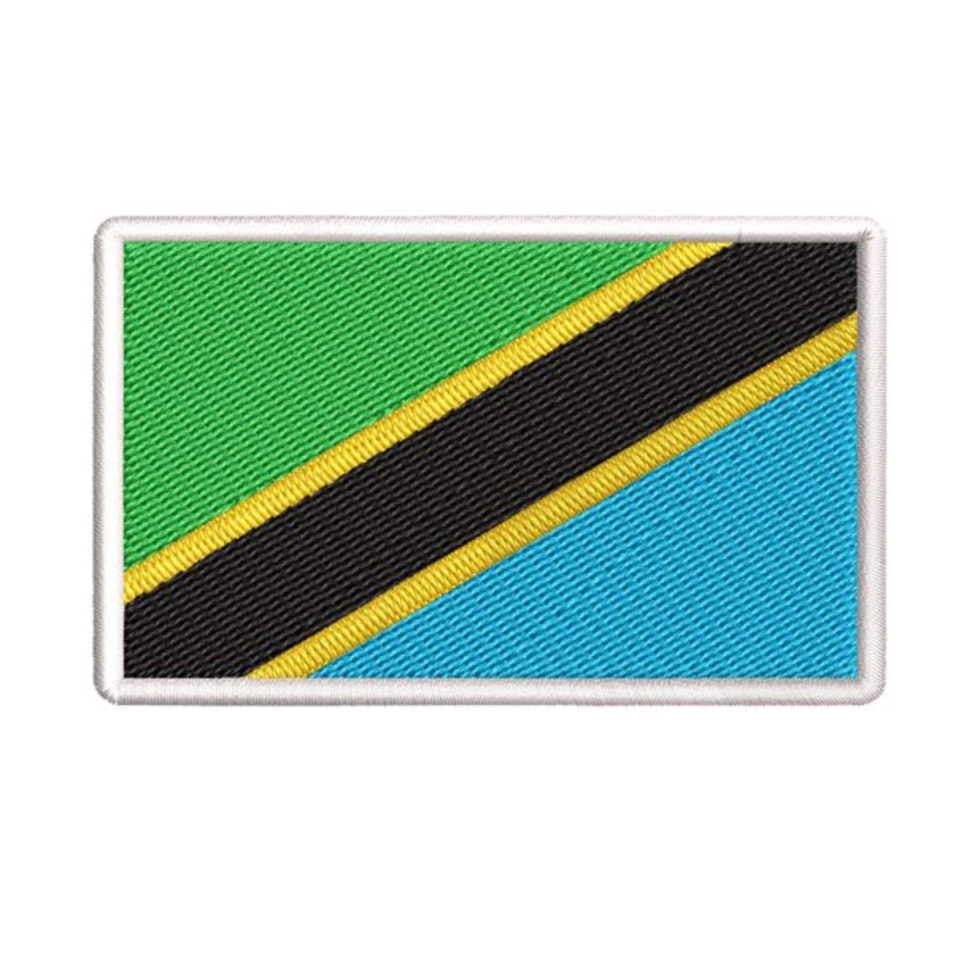 Tansania Flagge Patch Bestickt Bügelbild Applikation, Schulter Uniform Weste Jacke, Reisen, Biker Mc Club Military Veteran Forscher von FamilyAdventuresUS