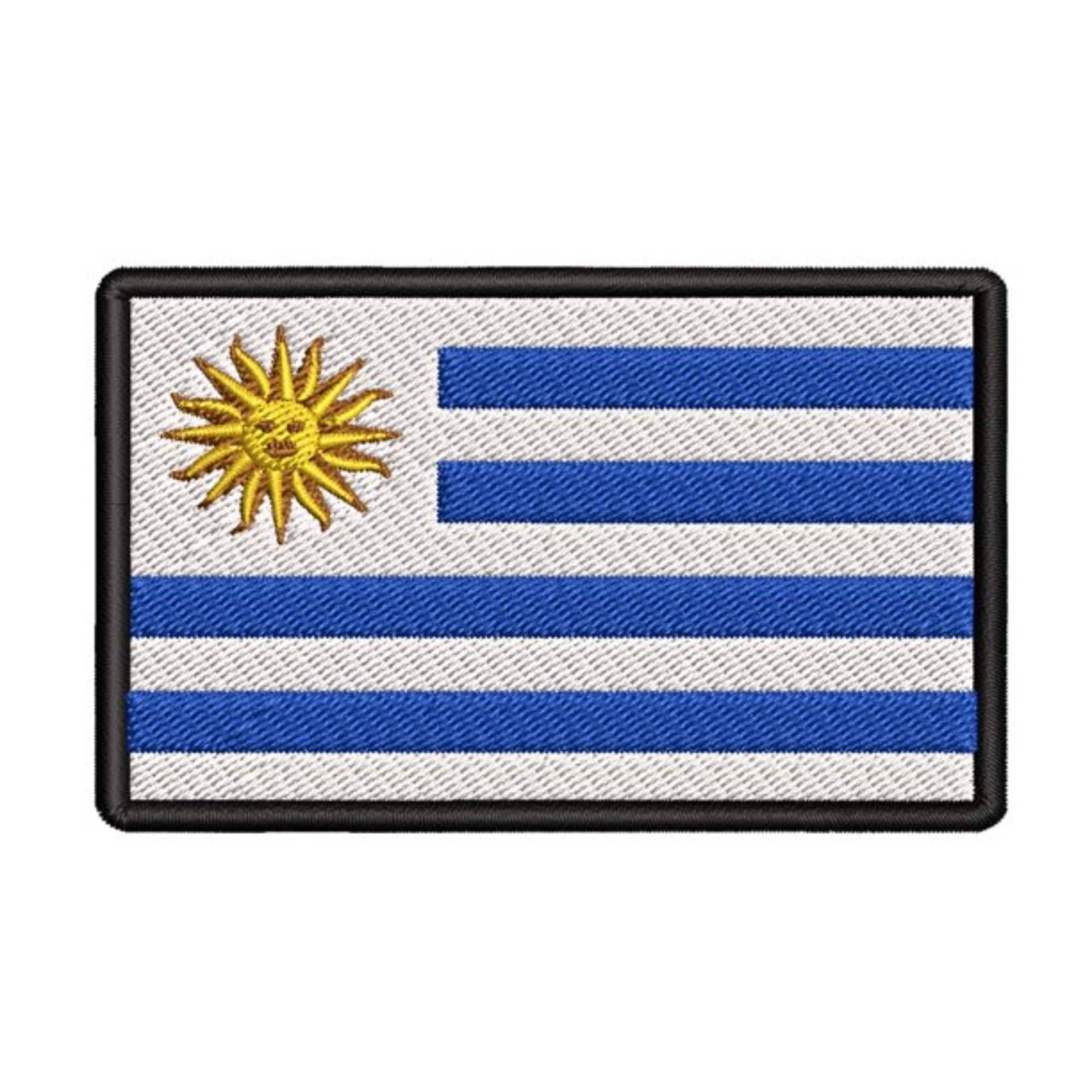 Uruguay Flagge Patch Gestickt Aufbügler, Schulter Uniform Weste Jacke, Reisen, Biker Mc Club Militärveteran Entdecker von FamilyAdventuresUS