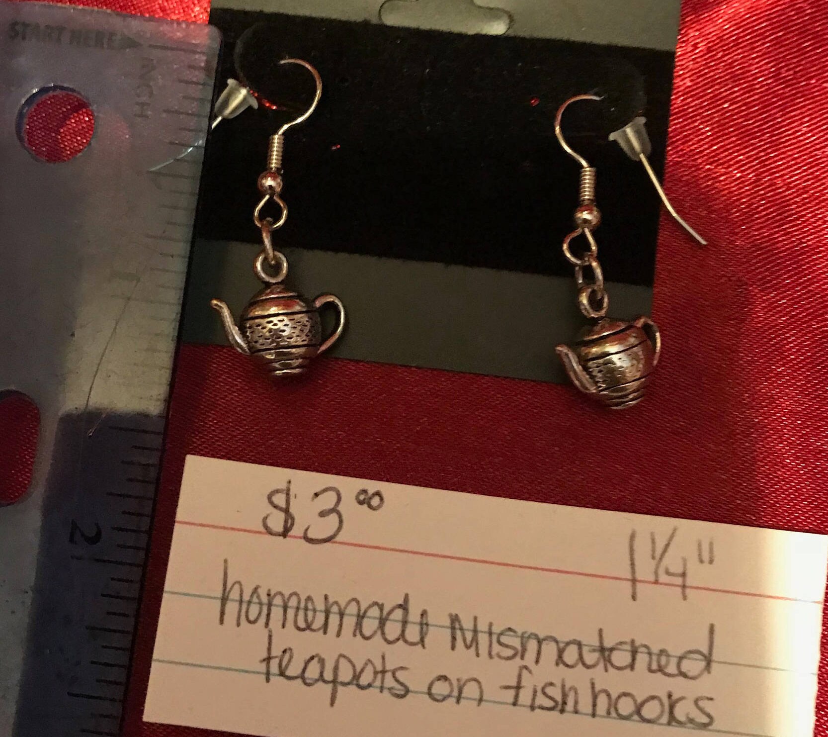 Selbstgemachte, 3, 8 cm Große Selbstgemachte Ohrringe Selbstgemachte, 3, 8 cm Große Selbstgemachte Ohrringe von FamilyBlessingsCo