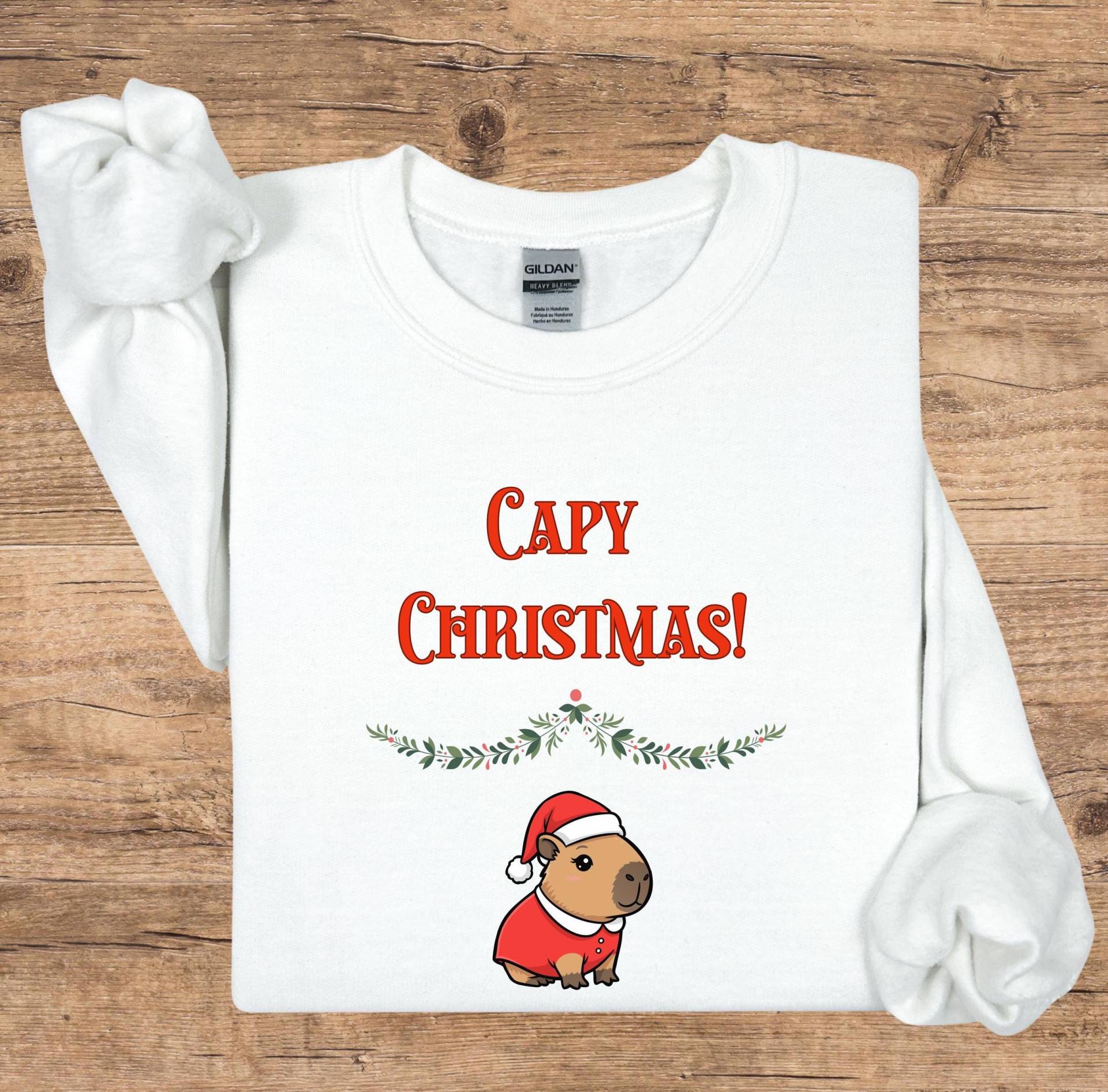 Capybara Shirt/ Pullover, Capy Christmas, Liebhaber T-Shirt/ Sweatshirt, Geschenkidee, Weihnachtsgeschenk, Weihnachts-Shirt von FamilyMemories24