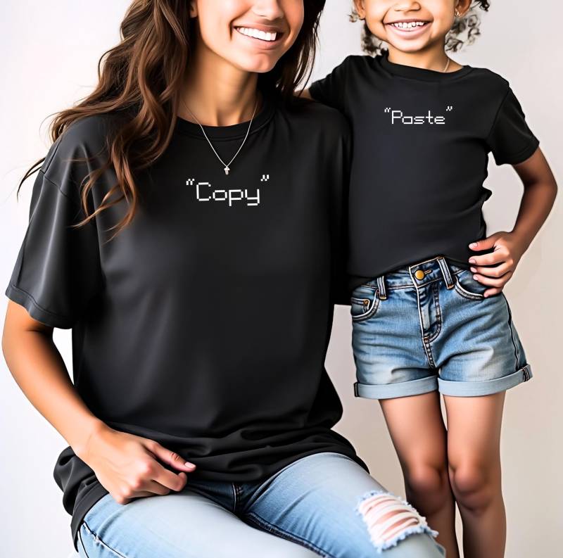 Mama Tochter/Sohn Partnerlook Shirt, Matching Set Copy & Paste, Outfit, Geschenk Mama, Me, Mama Me Outfit Mama Tochter/Sohn Partnerlook Shirt, Matching Set Copy & Paste, Outfit, Geschenk Mama, Me, Mama Me Outfit von FamilyMemories24