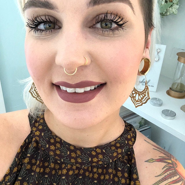 D Glatter Septum Ring, Roségold Ring 14K Gold Filled 925 Sterling Silber Ring D Glatter Septum Ring, Roségold Ring 14K Gold Filled 925 Sterling Silber Ring von FamilyWeddingJewelry