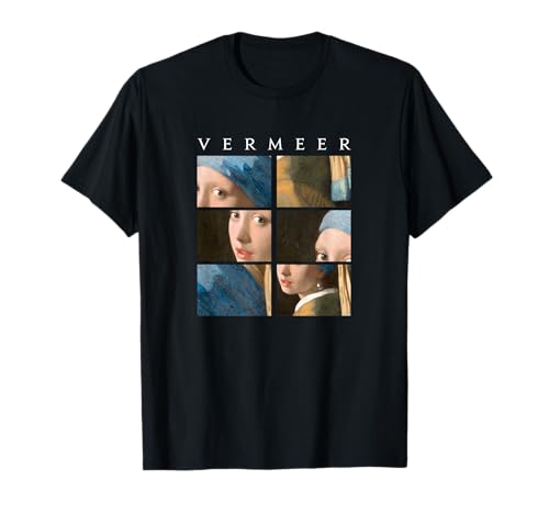 Fine Art: Johannes Vermeer, Girl with the Pearl Earring T-Shirt Fine Art: Johannes Vermeer, Girl with the Pearl Earring T-Shirt von Famous Fine Art Lover Shirts