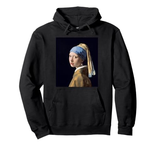 Mädchen mit Perlenohrring von Johannes Vermeer Pullover Hoodie von Famous Painting Girl with a Pearl Earring Vermeer