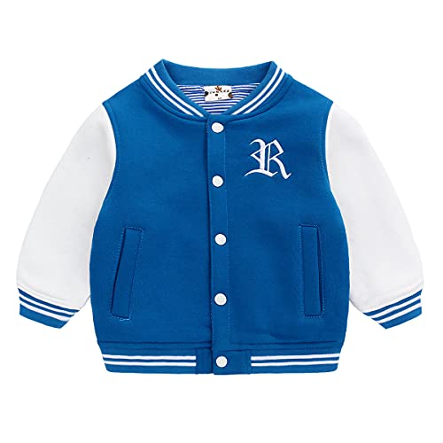 Famuka Baby Jacke Junge Mädchen Übergangsjacke Frühling Herbst Babykleidung Baby Jacket (Blau, 100, 24 Monate) von Famuka